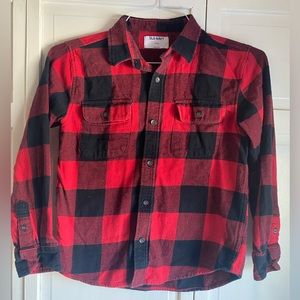 COPY - EUC boys Buffalo plaid flannel stirt